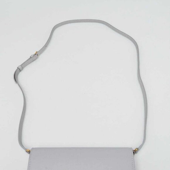 Burberry Heather Melange Smooth Leather Mini TB Shoulder Bag - Picture 7 of 11